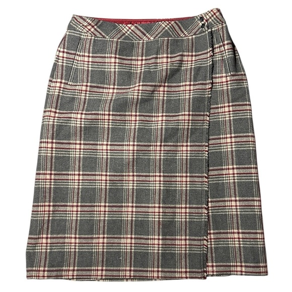 Eddie Bauer Dresses & Skirts - Eddie Bauer Plaid Wool Christmas Holiday Winter Skirt